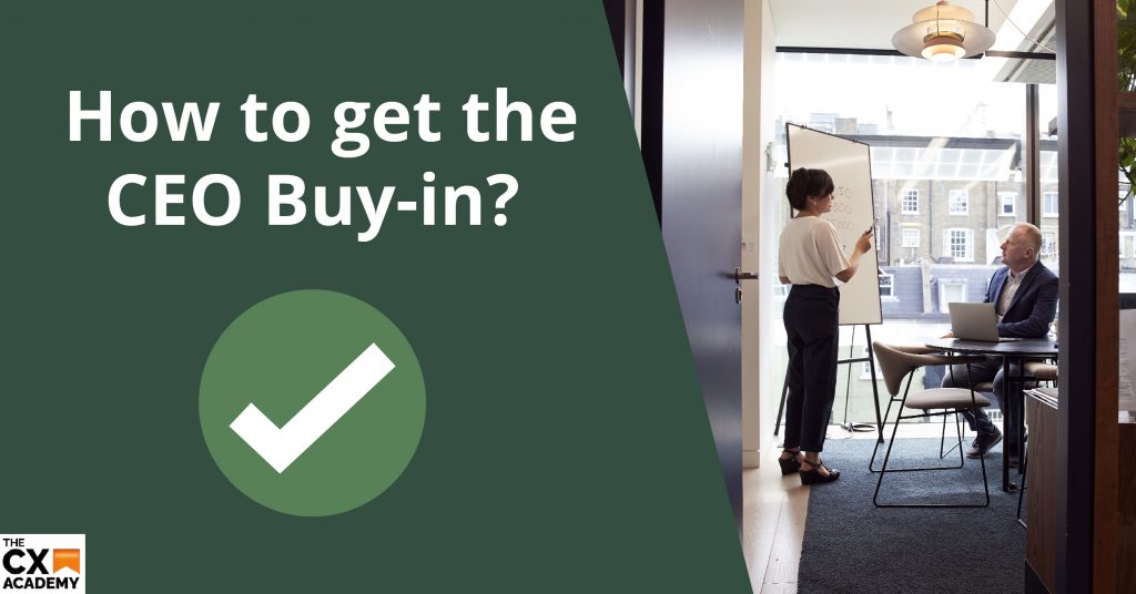 Cover image with the title 'How to get the CEO Buy-in'